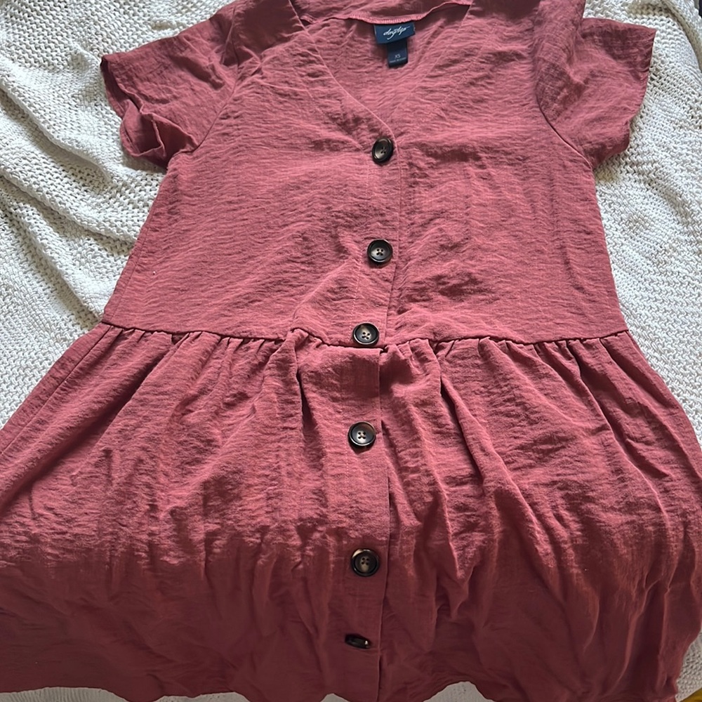 Casual, Plunge T-Shirt Dress